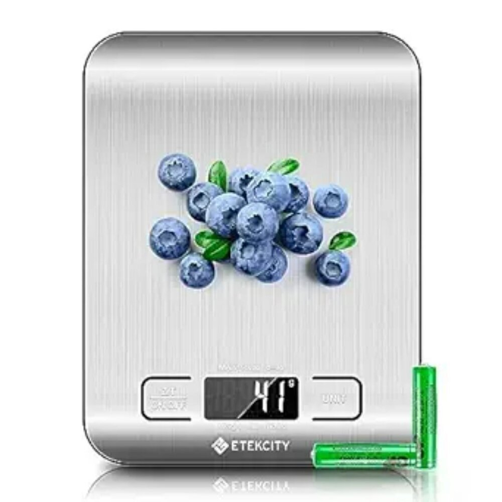 Stainless Steel Digital Kitchen Scale Grams Ounces